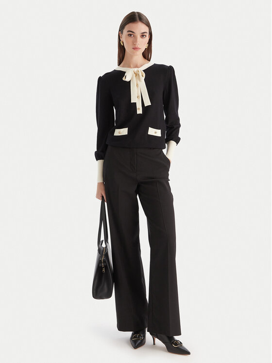 Luisa Spagnoli Luisa Spagnoli Megztinis Maluma 100211 Juoda Regular Fit