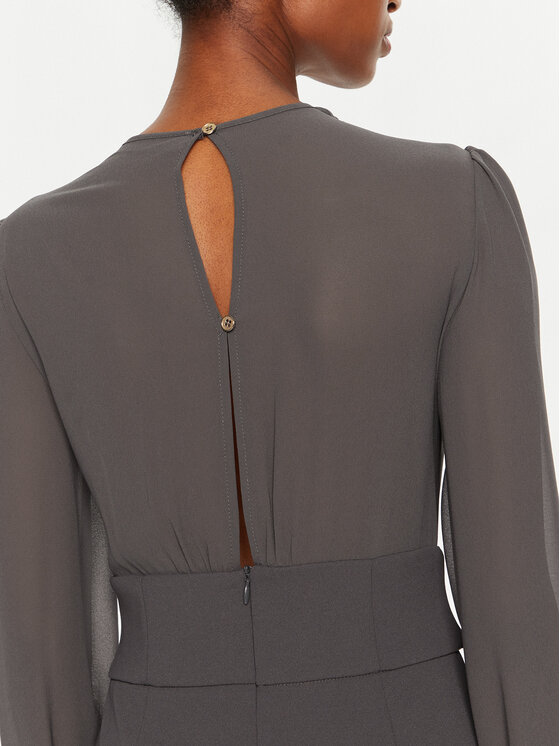 Rinascimento Rinascimento Koktel haljina CFC0120006003 Siva Regular Fit