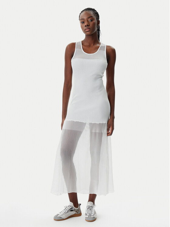 PINKO PINKO Džemper haljina 104802 A2GJ Bijela Regular Fit