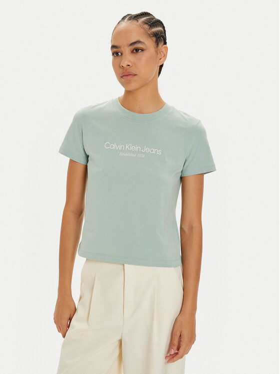 Calvin Klein Jeans Calvin Klein Jeans Тишърт Institutional J20J224914 Син Regular Fit