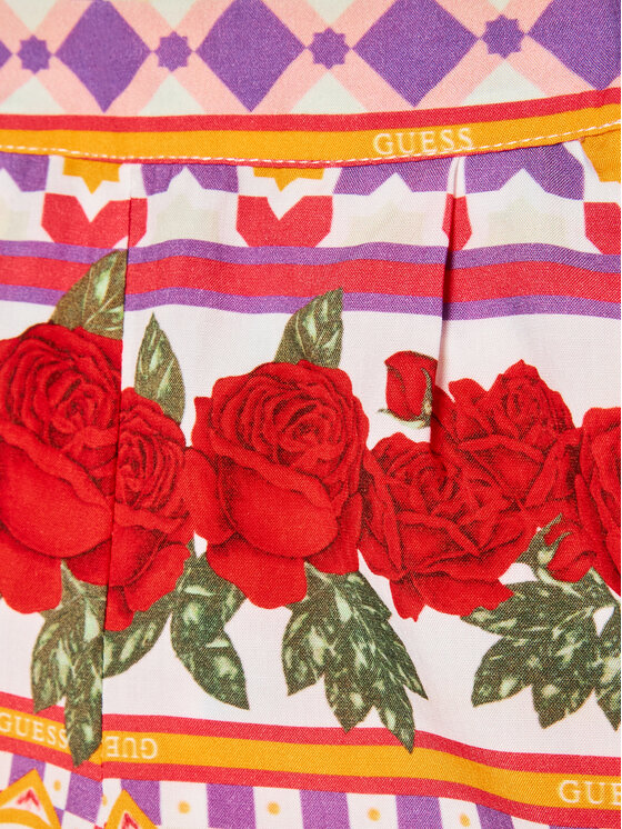 Guess Guess Szorty materiałowe K3GD06 WFBN0 Kolorowy Relaxed Fit