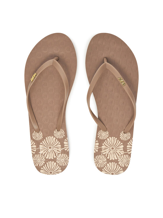 Roxy Roxy Šlepetės per pirštą ARJL100950 Ruda