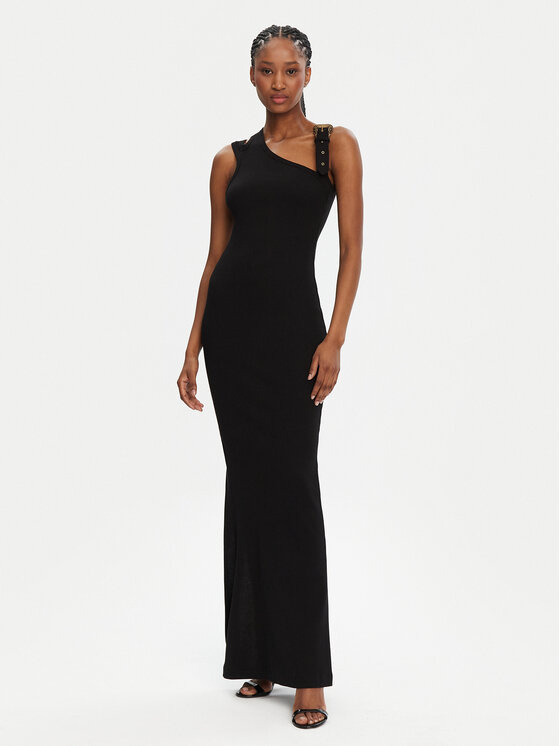 Versace Jeans Couture Versace Jeans Couture Sommerkleid 78HAO973 Schwarz Slim Fit