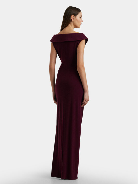 LAUREN RALPH LAUREN LAUREN RALPH LAUREN Večernja haljina 253863940018 Tamnocrvena Slim Fit