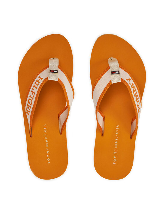 Flip flop Tommy Hilfiger Hilfiger Webbing Pool Slide FW0FW07859 Rich Ochre SG3