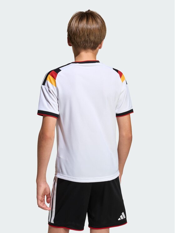 adidas adidas Koszulka techniczna Germany 26 Home Authentic Kids Jersey Biały Regular Fit