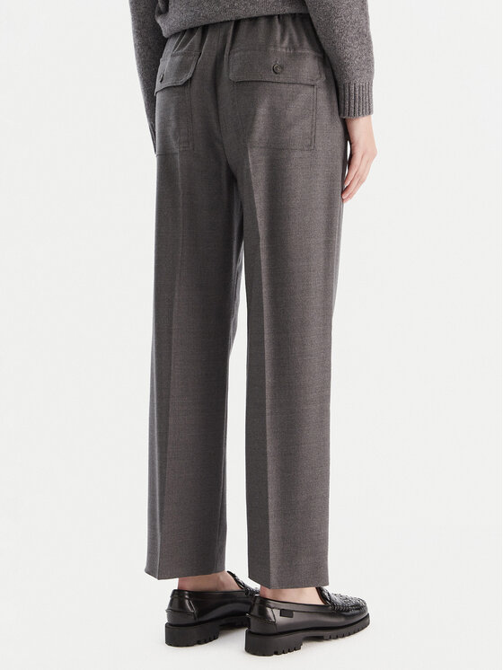 Weekend Max Mara Weekend Max Mara Pantaloni di tessuto Hataley 2525136022 Grigio Regular Fit