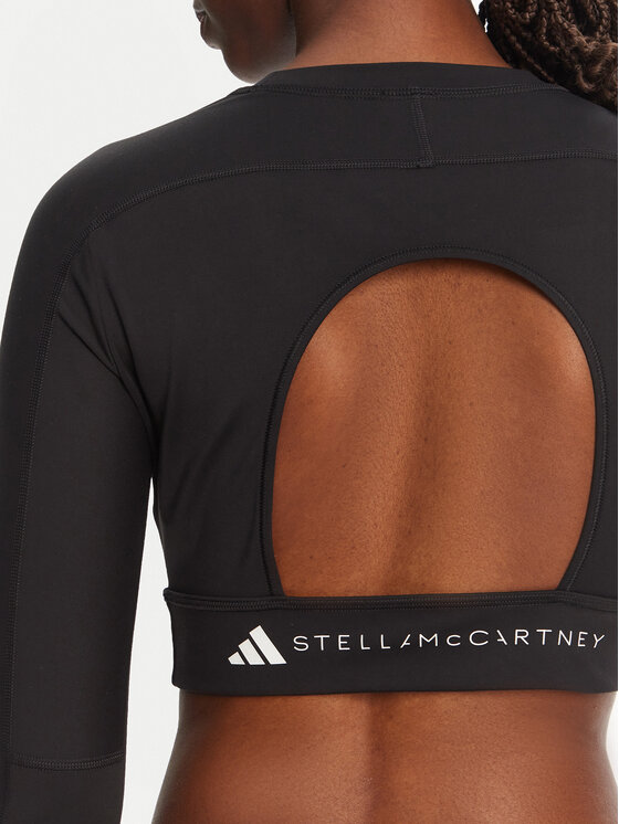 adidas by Stella McCartney adidas by Stella McCartney Tricou tehnic TrueStrength IW3859 Negru Slim Fit