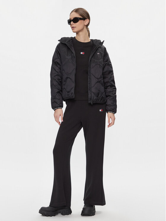 Tommy Jeans Tommy Jeans Felpa Badge DW0DW17325 Nero Boxy Fit