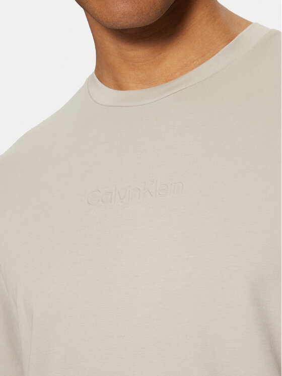 Calvin Klein Calvin Klein Tričko K10K114167 Béžová Slim Fit