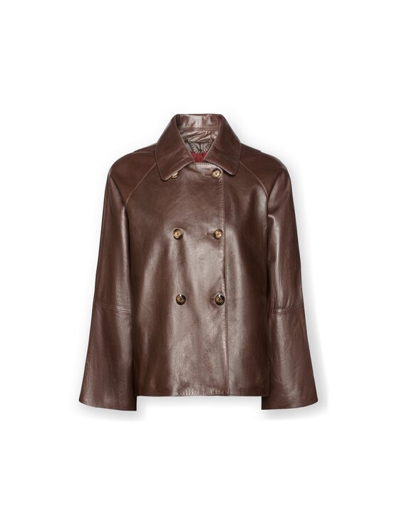 Elena Mirò Elena Mirò Cappotto invernale R004Z000046N032 Marrone Boxy Fit