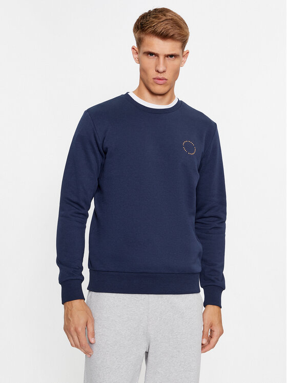 Jack&Jones Felpa Thiba 12236175 Blu scuro Regular Fit, taglia : M