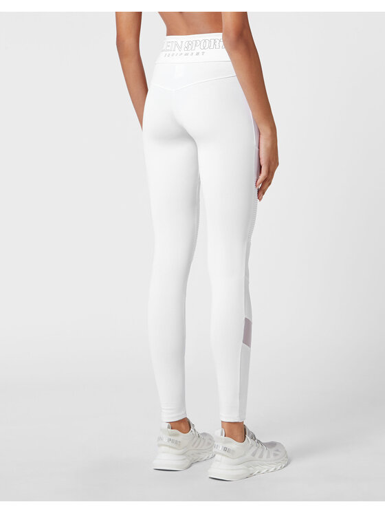Plein Sport Plein Sport Legginsy 1481 Biały Active Fit