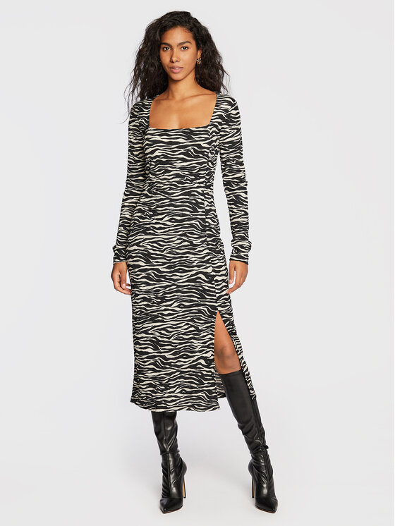 Vestito da giorno Nora 18212 Nero Slim Fit