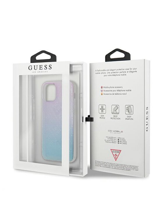 Guess Guess Etui na telefon iPhone 12 Mini Niebieski