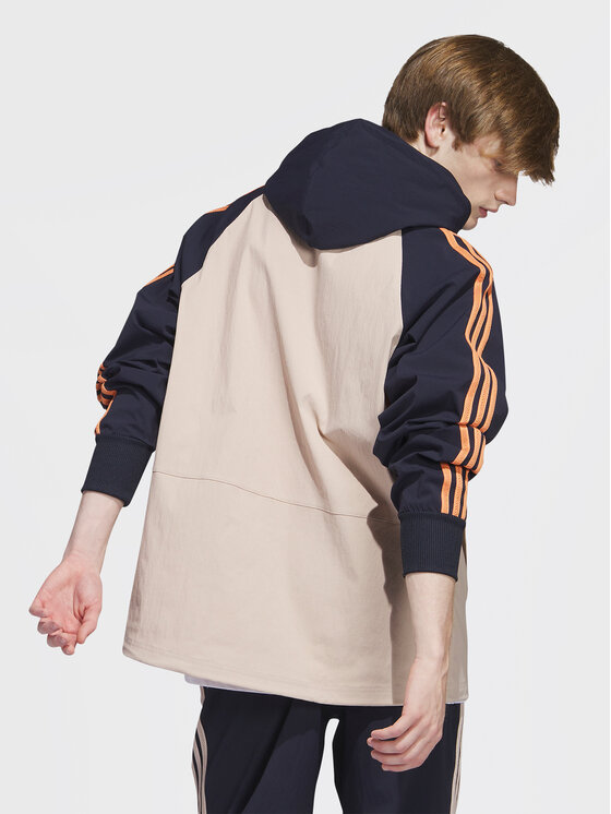 adidas adidas Jopa SST Hooded Windbreaker IC5537 Rjava Regular Fit