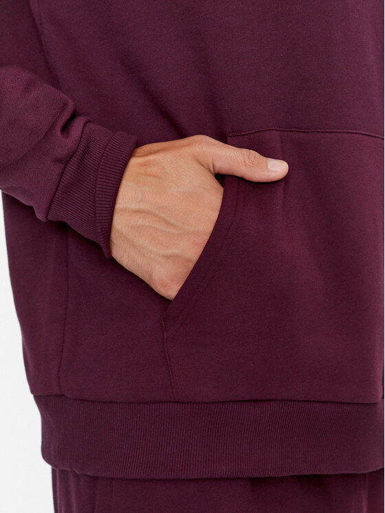 Under Armour Under Armour Majica dugih rukava Ua Rival Fleece Hoodie 1379757 Tamnocrvena Loose Fit