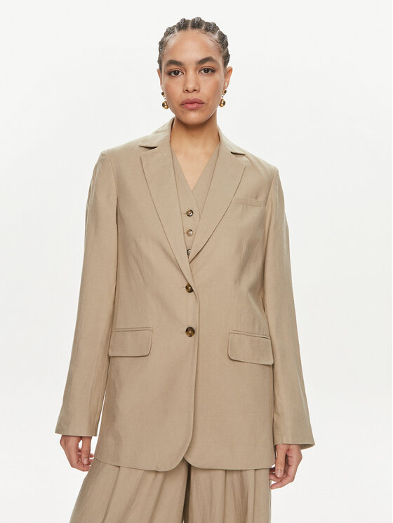 Herskind Herskind Zakó Mercy 5116840 Bézs Relaxed Fit