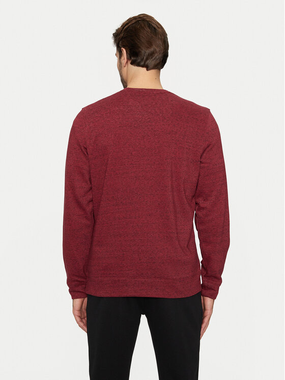 Under Armour Under Armour Majica dugih rukava Ua Rival Terry 1370404 Tamnocrvena Relaxed Fit