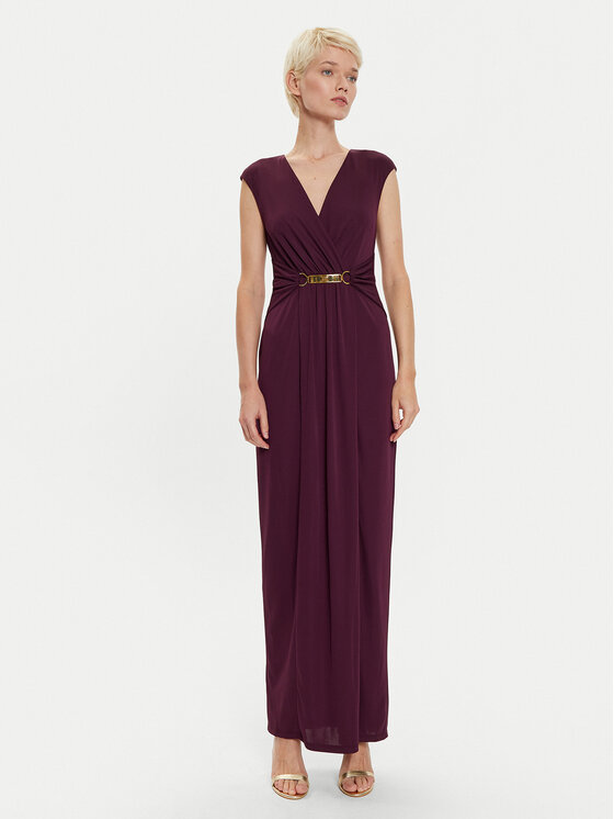 LAUREN RALPH LAUREN Večerné šaty 253951570002 Bordová Regular Fit