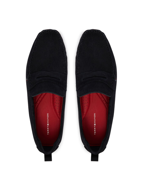 Tommy Hilfiger Tommy Hilfiger Mokasyny Core Hilfiegr Suede Driver FM0FM05789 Granatowy