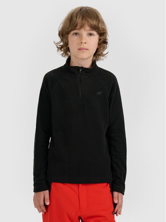4F 4F Felpa di pile 4FJRAW25UFLEM072-20S Nero Regular Fit
