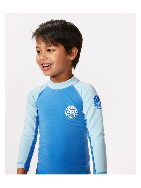 Rip Curl Rip Curl Kombinezon plażowy Icons Uv Brushed L/ S Suit-Boy Niebieski