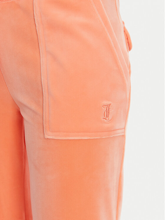 Juicy Couture Juicy Couture Spodnie dresowe Layla JCSEBJ001 Pomarańczowy Flared Leg