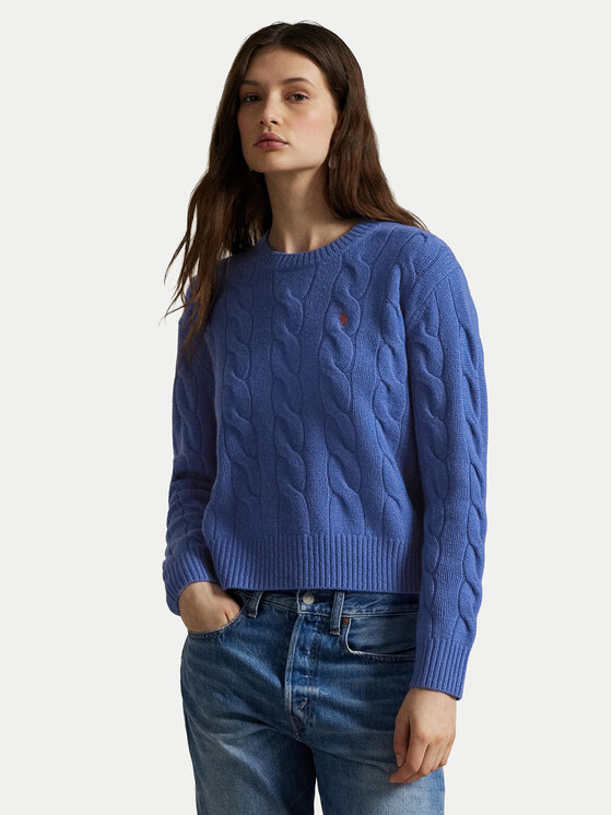 Polo Ralph Lauren Sweter 211A91216004 Niebieski Straight Fit