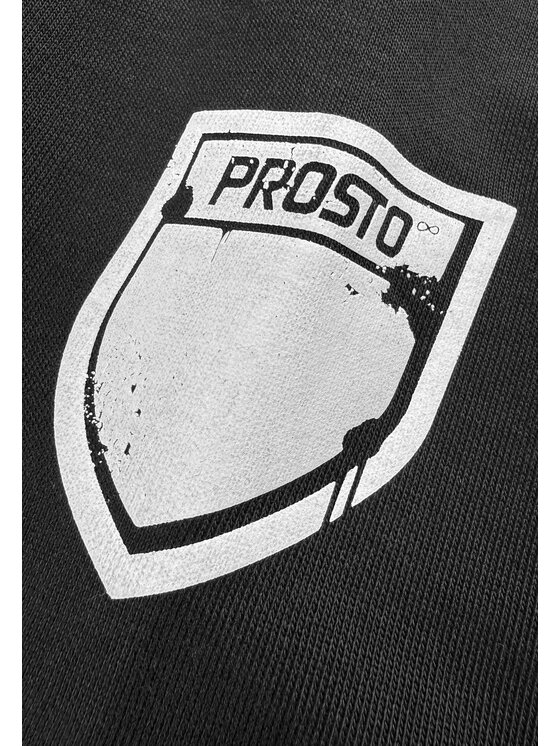 PROSTO. PROSTO. Spodnie dresowe Shield Splash KL261MPAN4061 Czarny Relaxed Fit