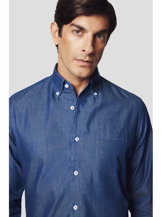 Lancerto Lancerto Koszula Solveig KO073224000021 Granatowy Slim Fit