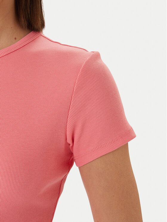 Tommy Jeans Tommy Jeans T-Shirt DW0DW17383 Ροζ Slim Fit