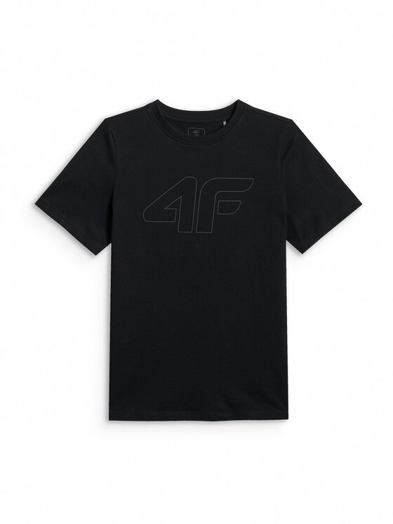 4F 4F T-Shirt BASIC+ Černá Regular Fit