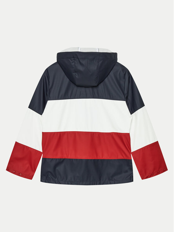 Tommy Hilfiger Tommy Hilfiger Kurtka przeciwdeszczowa Colorblock KS0KS00566 Kolorowy Relaxed Fit