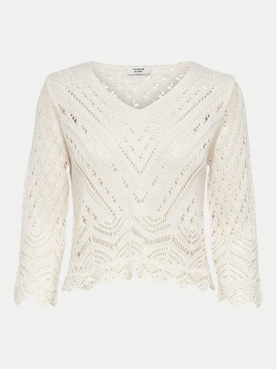JDY JDY Светр New Sun 15212788 Білий Regular Fit