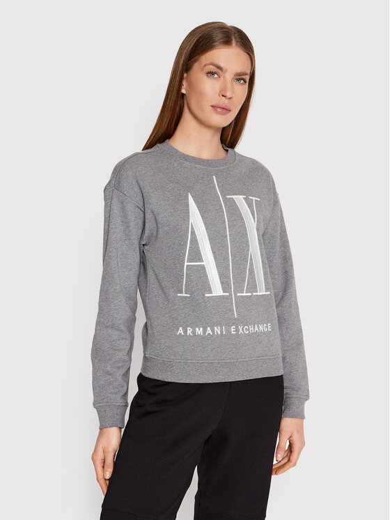 Armani Exchange Sweatshirt 8NYM02 YJ68Z 3930 Grau Regular Fit Modivo