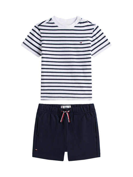Tommy Hilfiger Tommy Hilfiger Σετ T-Shirt και σορτς Essential KN0KN02379 Σκούρο μπλε Regular Fit