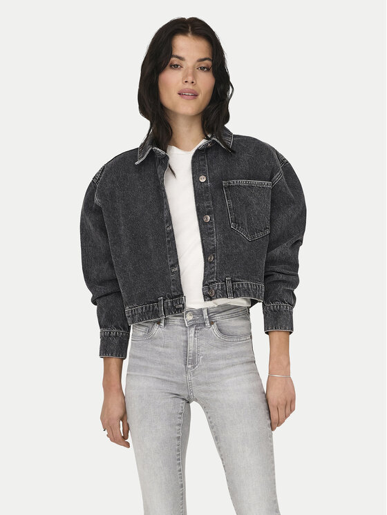 ONLY ONLY Джинсова куртка Emaline 15330000 Сірий Loose Fit