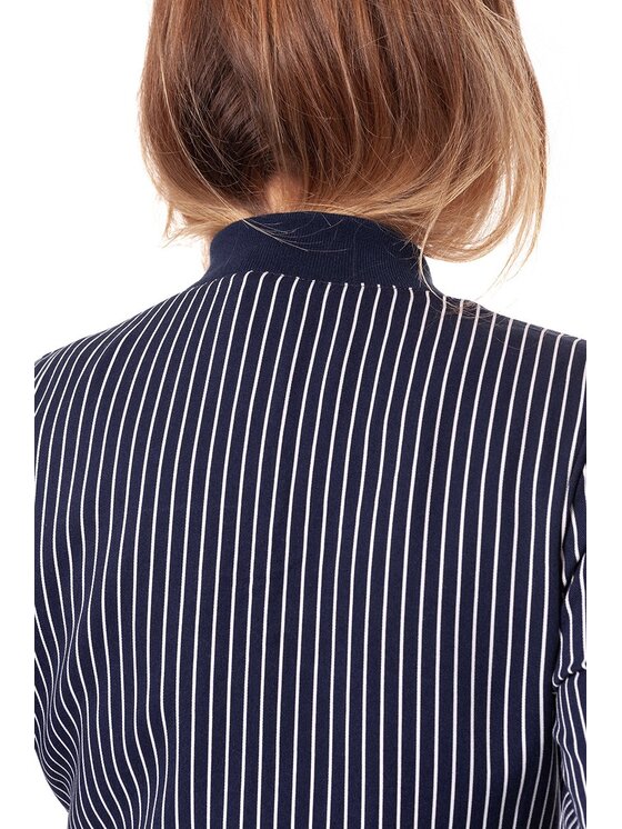 Wrangler Wrangler Kurtka damska STRIPES BOMBER Biały Regular Fit