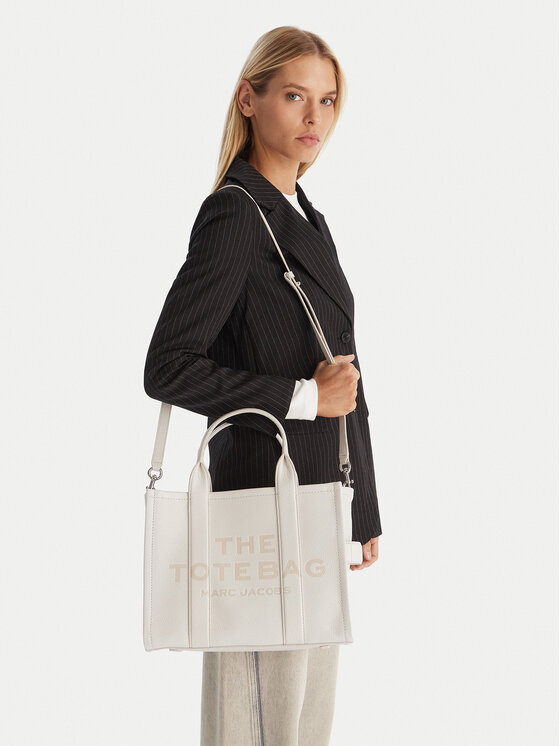 Marc Jacobs Torebka The Leather Medium Tote H004L01PF21 Écru