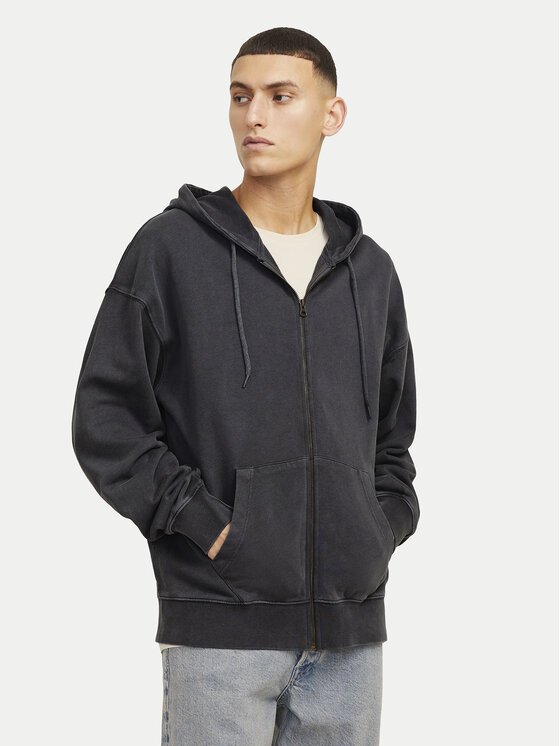 Jack&Jones Felpa Charge 12270279 Grigio Loose Fit, taglia : S