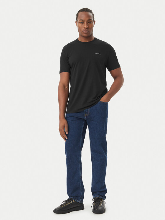 Calvin Klein Calvin Klein T-krekls LV04LH200G Melns Slim Fit