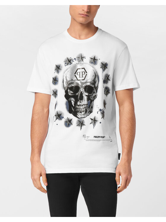 PHILIPP PLEIN PHILIPP PLEIN T-Shirt 23603 Biały Regular Fit