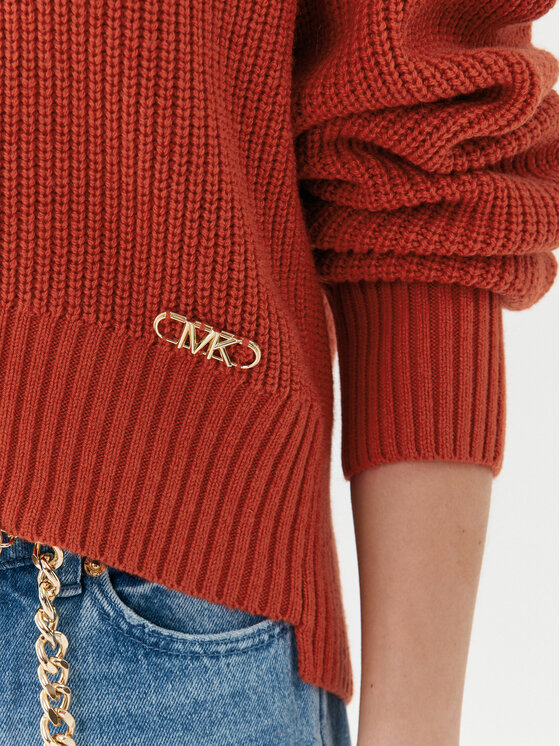 MICHAEL Michael Kors MICHAEL Michael Kors Sweter MF360NR6V1 Pomarańczowy Relaxed Fit