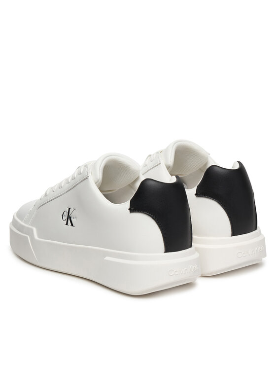 Calvin Klein Calvin Klein Sneakersy Chunky Cupsole Laceup Lth Ml YW0YW01947 Biały