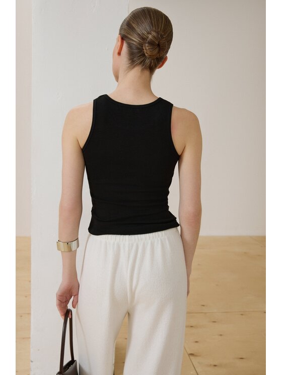 Estro Estro Top ER00119736 Čierna Slim Fit