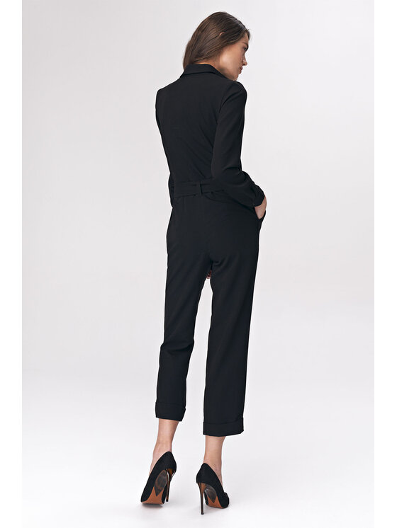 NIFE NIFE Overal KM13 Čierna Feminine Fit