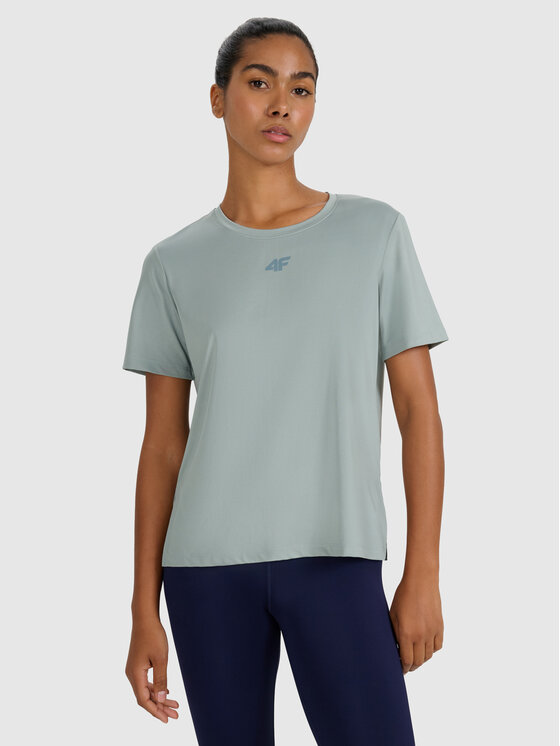 4F 4F Koszulka techniczna MULTI ACTIVE Zielony ciemny Regular Fit
