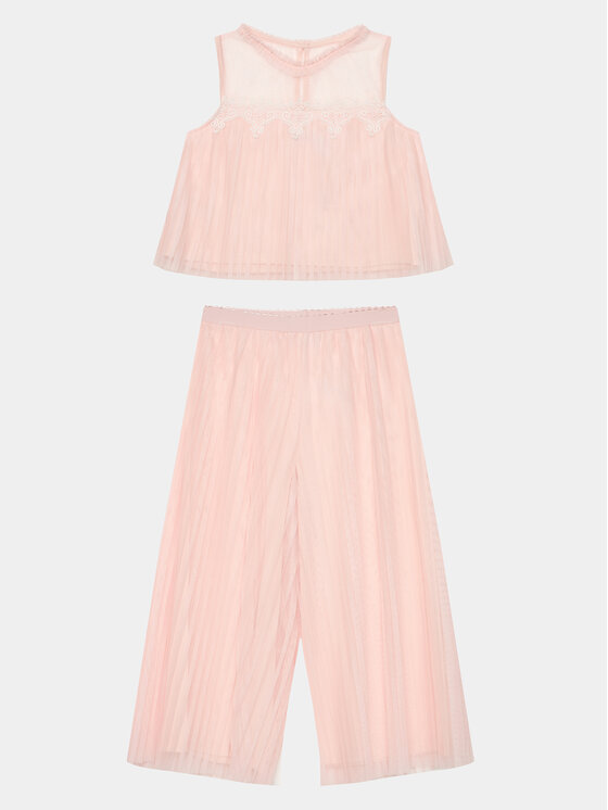 Abel & Lula Abel & Lula Set Bluse und Hose 5274 Rosa Regular Fit
