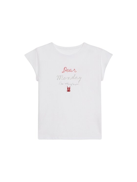 Oltre Oltre T-shirt G034J004394N011 Bianco Regular Fit